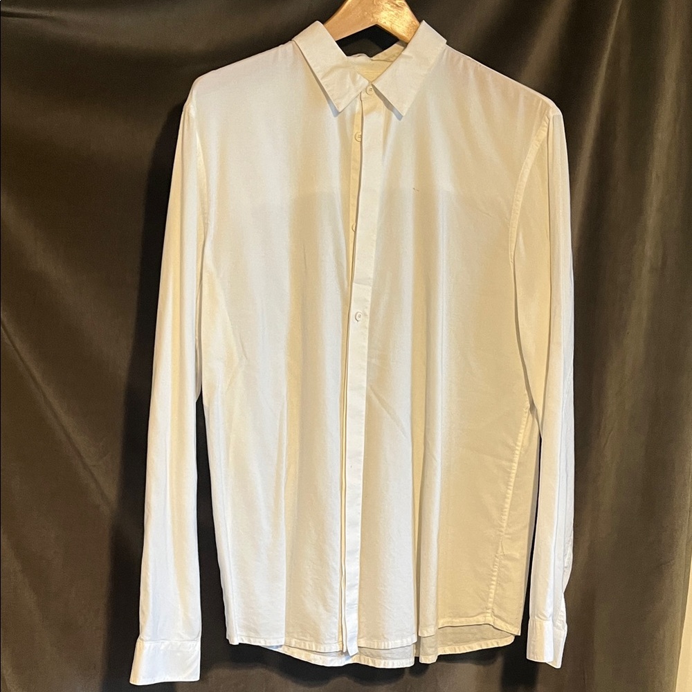 Helmut Lang Cream Button Down Shirt